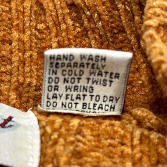 VTG 90s Reference Point Cropped Sweater Womens Large Colorful Festival Boxy Y2K - Picture 6 of 7